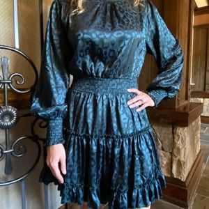 Leopard Green Dress!